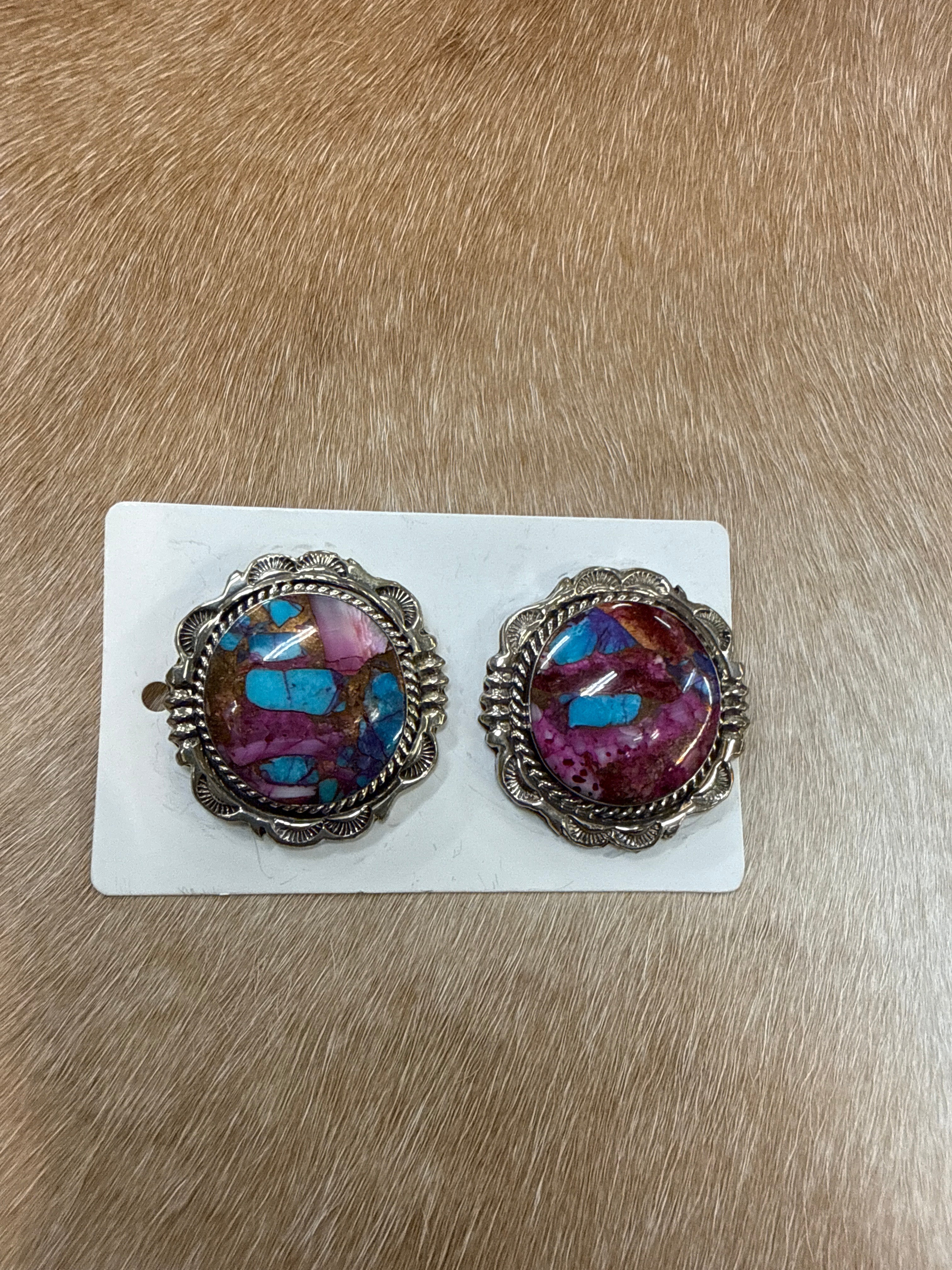 Pink Dahlia Earrings