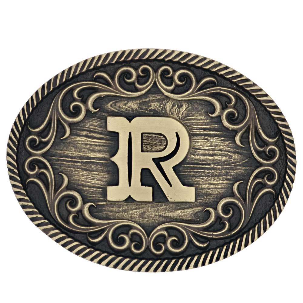 Montana Attitude INITIAL Belt Buckle A915