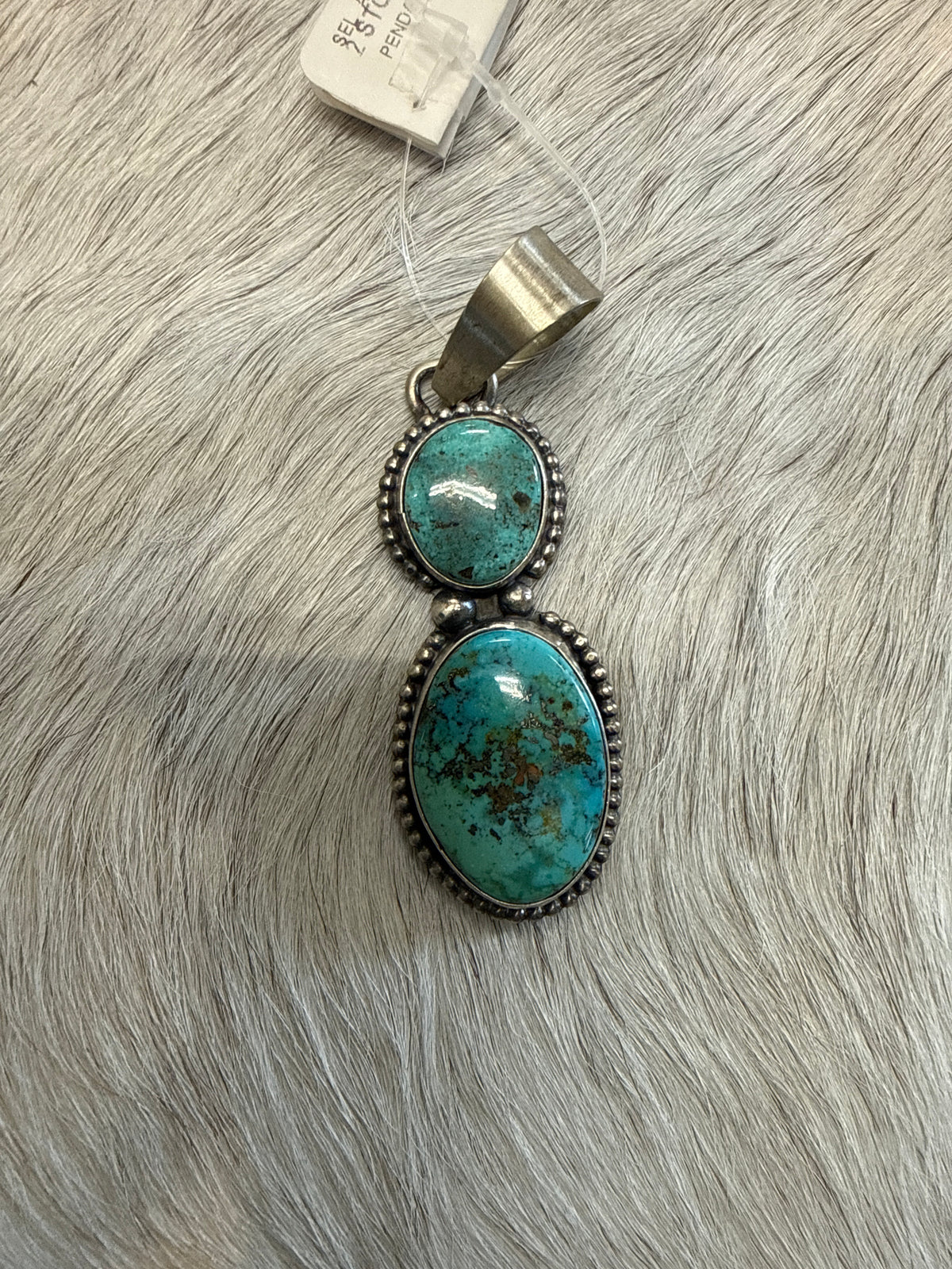 2 Stone Kingman Pendant 095453
