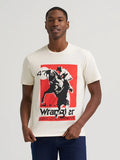 WRANGLER ANTIQUE WHITE BUCKING BRONCO - MENS TEE - 112383926