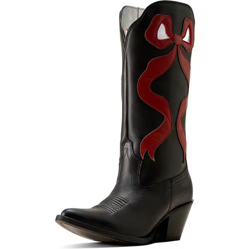 Women's Beaux Bow Western Boots - Black/Red 10080310