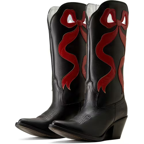 Women's Beaux Bow Western Boots - Black/Red 10080310