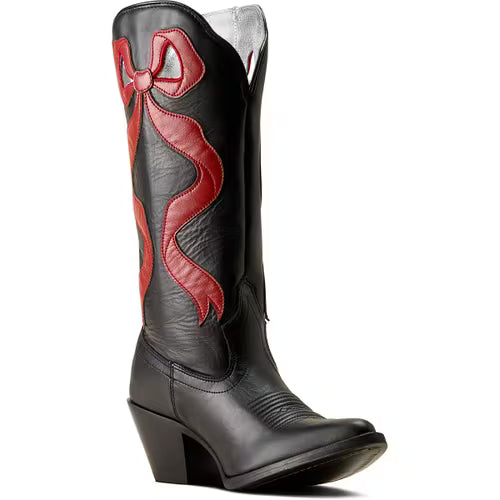 Women's Beaux Bow Western Boots - Black/Red 10080310
