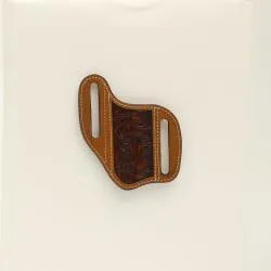 ARIAT KNIFE SHEATH FLORAL EMBOSSED MEDIUM BROWN a1801444
