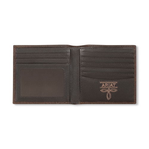 ARIAT BIFOLD BOOT STITCH BROWN - ACCESSORIES WALLET - A3563502