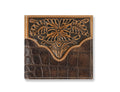 ARIAT BIFOLD CROC PRINT FLORAL  A3553002