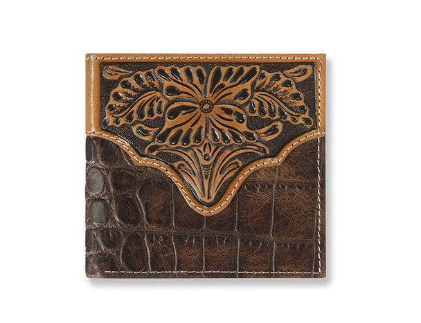 ARIAT BIFOLD CROC PRINT FLORAL  A3553002