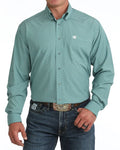 CINCH BLUE ARENAFLEX GEO PRINT MENS SHIRT  MTW1106136