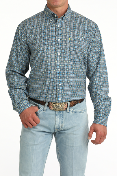 CINCH BLUE ARENAFLEX MENS LONG SLEEVE MTW1862043