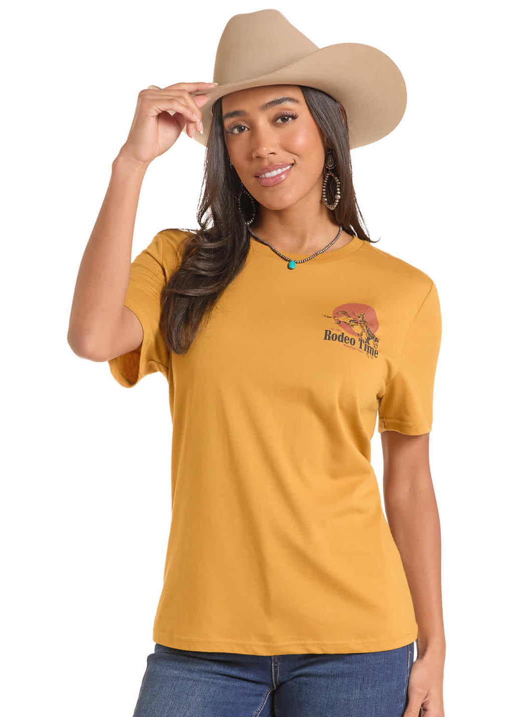 ROCK N ROLL DENIM® DALE BRISBY RODEO TIME T-SHIRT UNISEX BU21T10317
