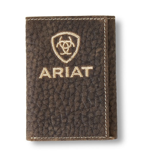 ARIAT BULL HIDE TRIFOLD EMBROIDERED A3556102