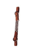 Berlin Custom Leather Double Curb Chain - Harness Leather H420A