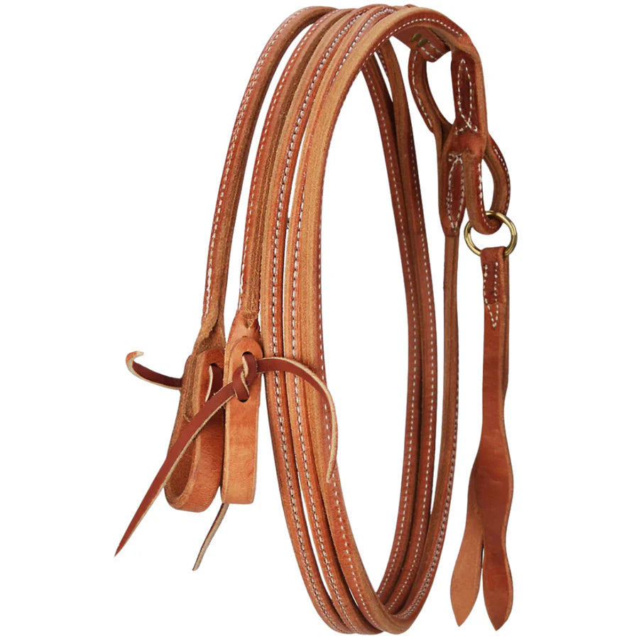 Berlin Leather Stitched Romal Reins