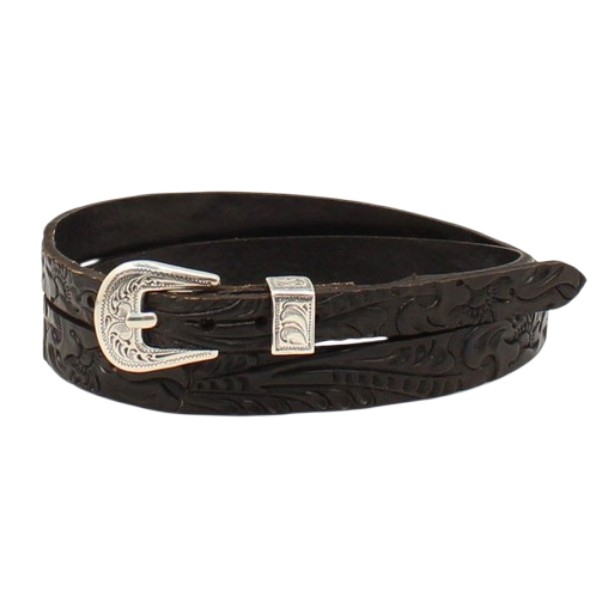 TWISTER BLACK FLORAL TOOLED HATBAND 0275101