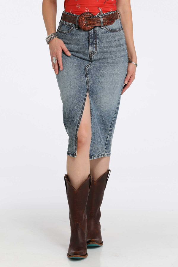 CRUEL CB75456001 MIDI SKIRT MED STONE