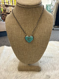 Turquoise Heart Necklace 002390