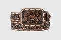 ANGEL RANCH FLORAL EMBOSSED BROWN -d140012102