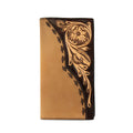 Men's 3D Rodeo Style Tan Genuine Leather Wallet D250013508