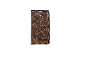 3D SCROLL EMBOSSED RODEO WALLET  D250014602