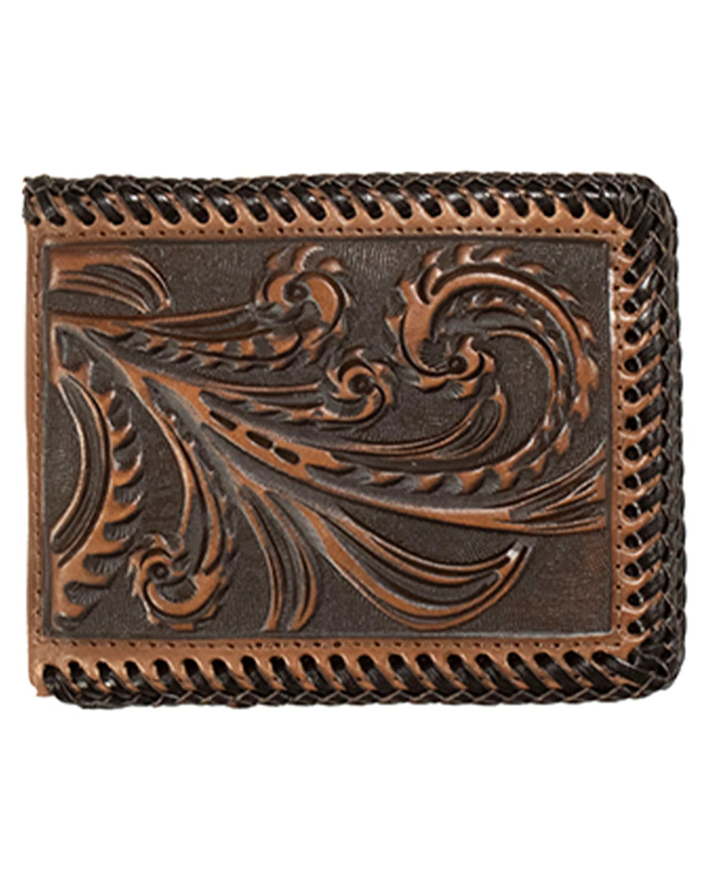 Men's Scrolling Pattern Bifold Wallet D250014702