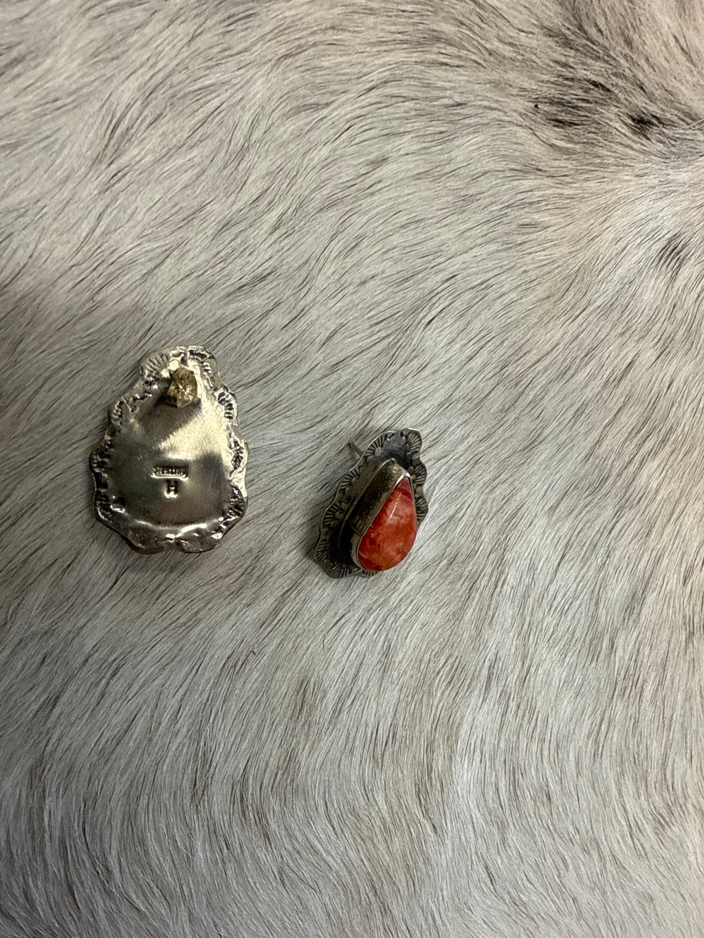 Red Spiny Earrings 093124