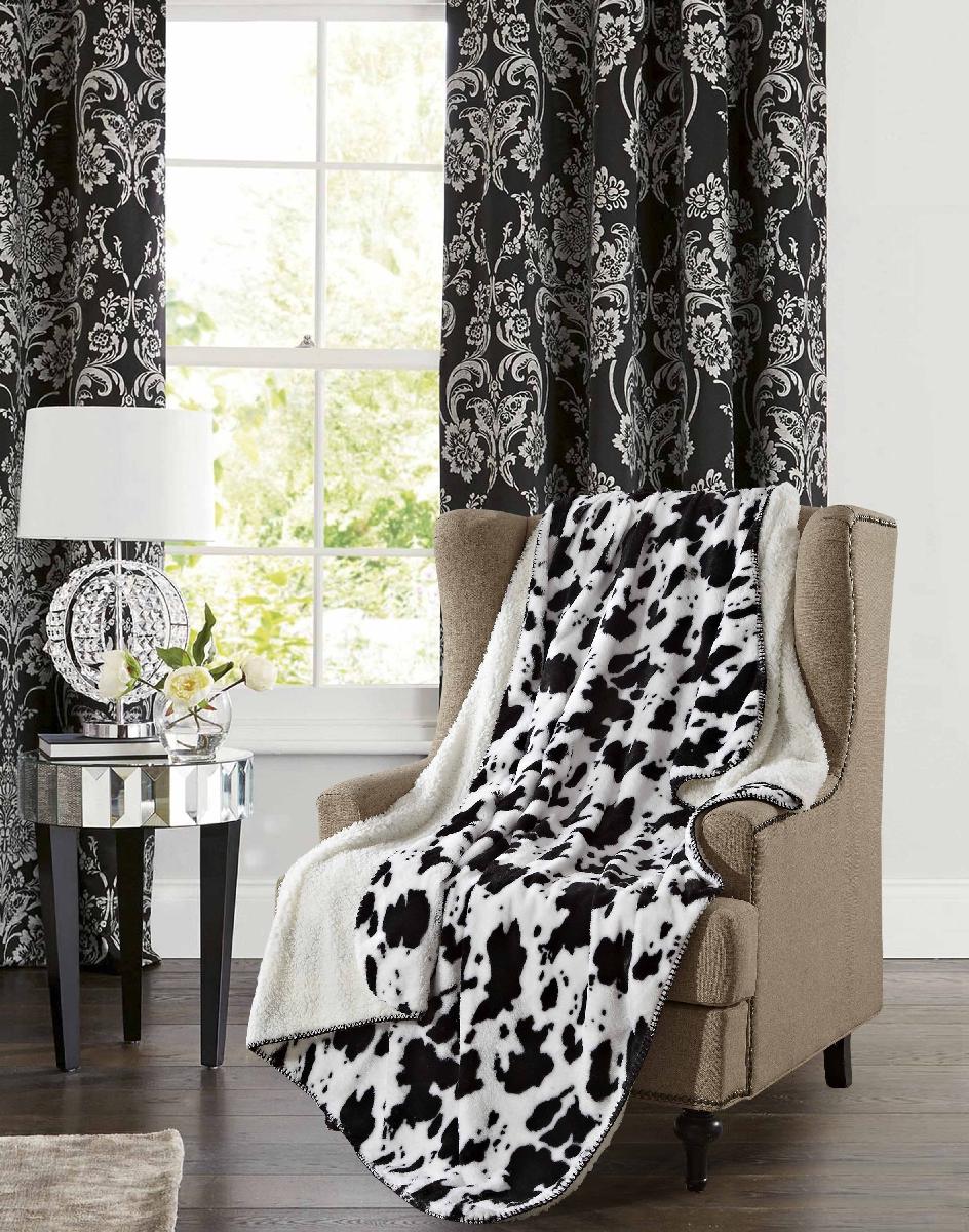 DHTR1017 Cow Skin wearable throw