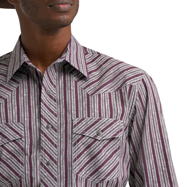 Men's 20X Competition Advanced Comfort Long Sleeve Classic Fit Stripe Shirt 112384659