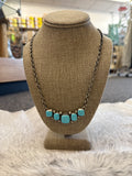 5 Stone Turquoise Necklace 002913