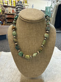 18” Turquoise & Sterling Pearls 091160