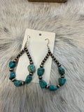Turquoise & Pearls Earrings