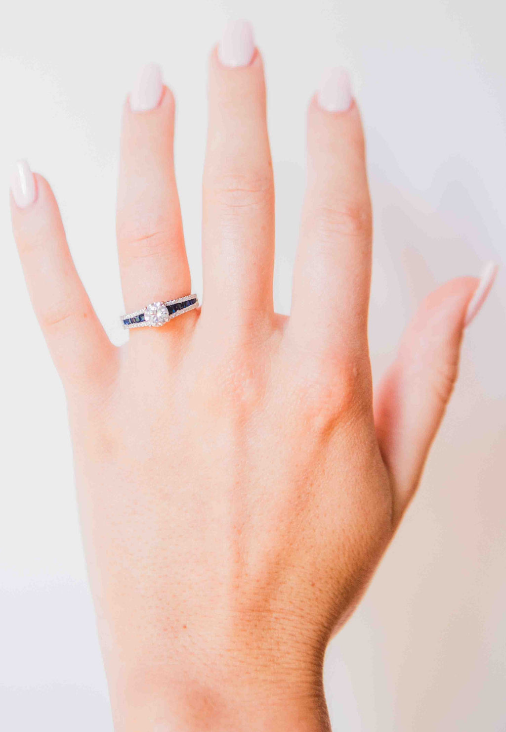 Kelly Herd Blue Spinel Engagement Ring - Sterling Silver EDR7578
