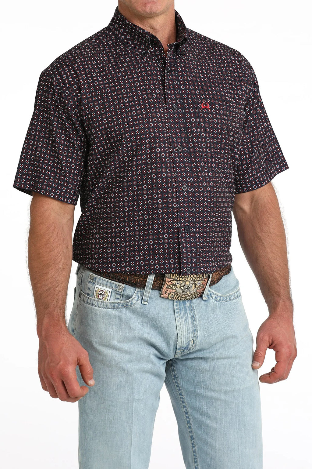 CINCH MTW1704173 Men's S/S Arenaflex Navy