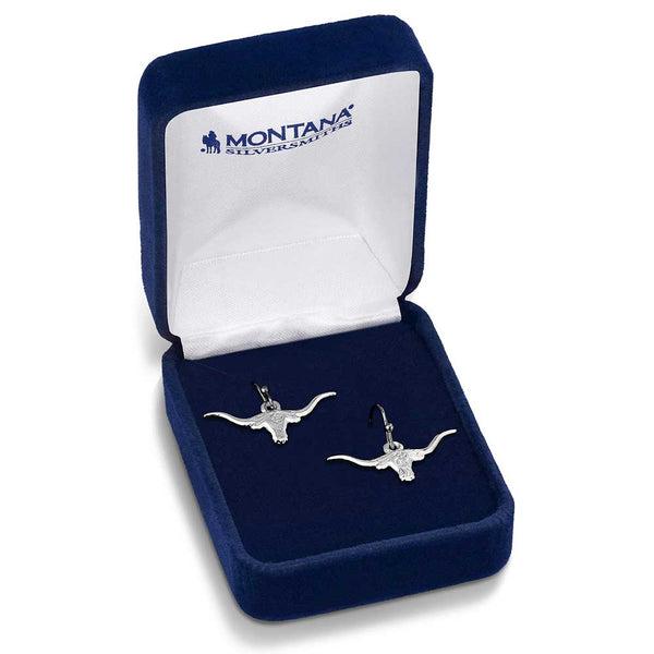 ER6139 Out West Longhorn Earrings