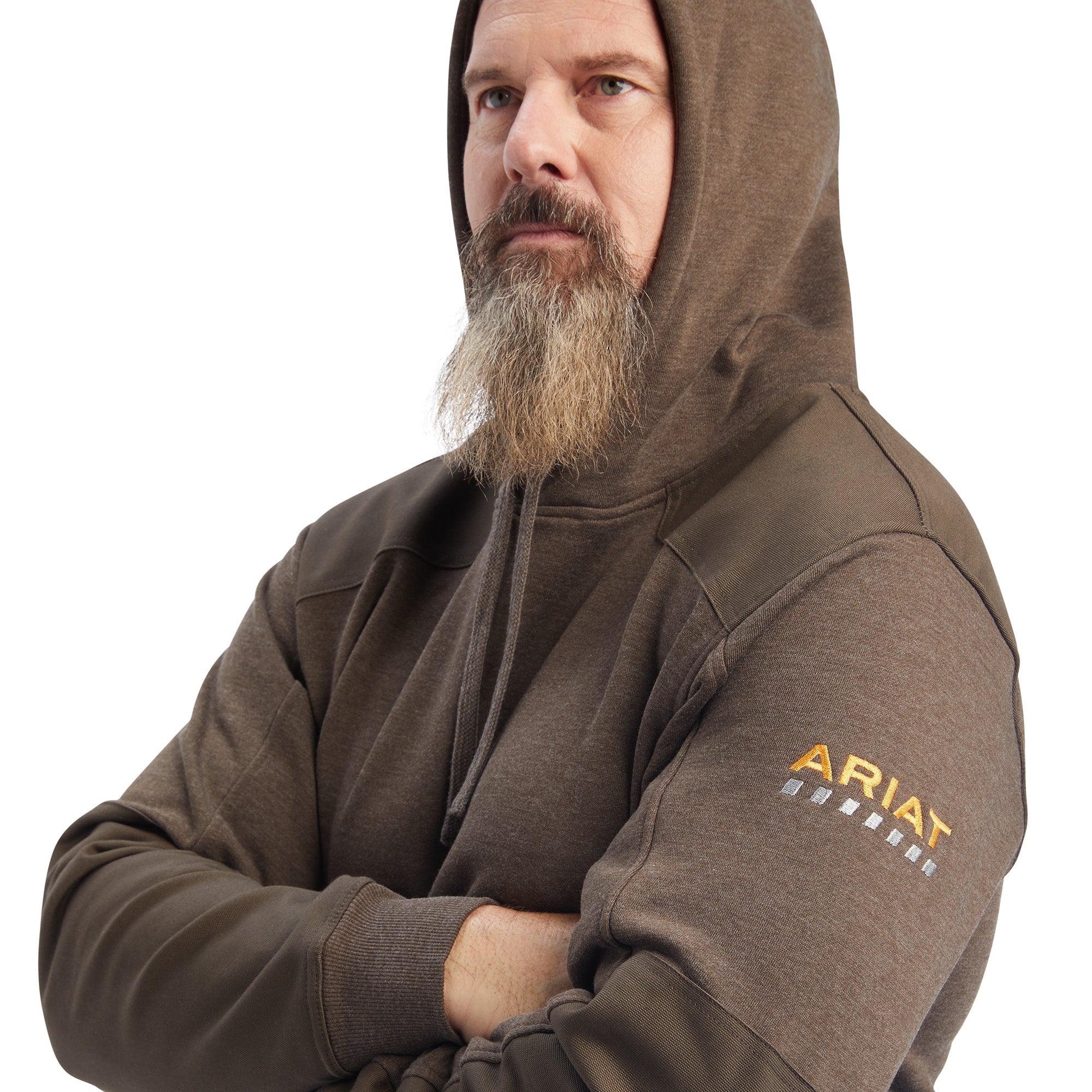 Ariat Men's Rebar Workman DuraCanvas Wren Heather Pullover 10041500