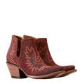 Ariat Ladies Dixon Merlot Suede Western Ankle Bootie 10046867