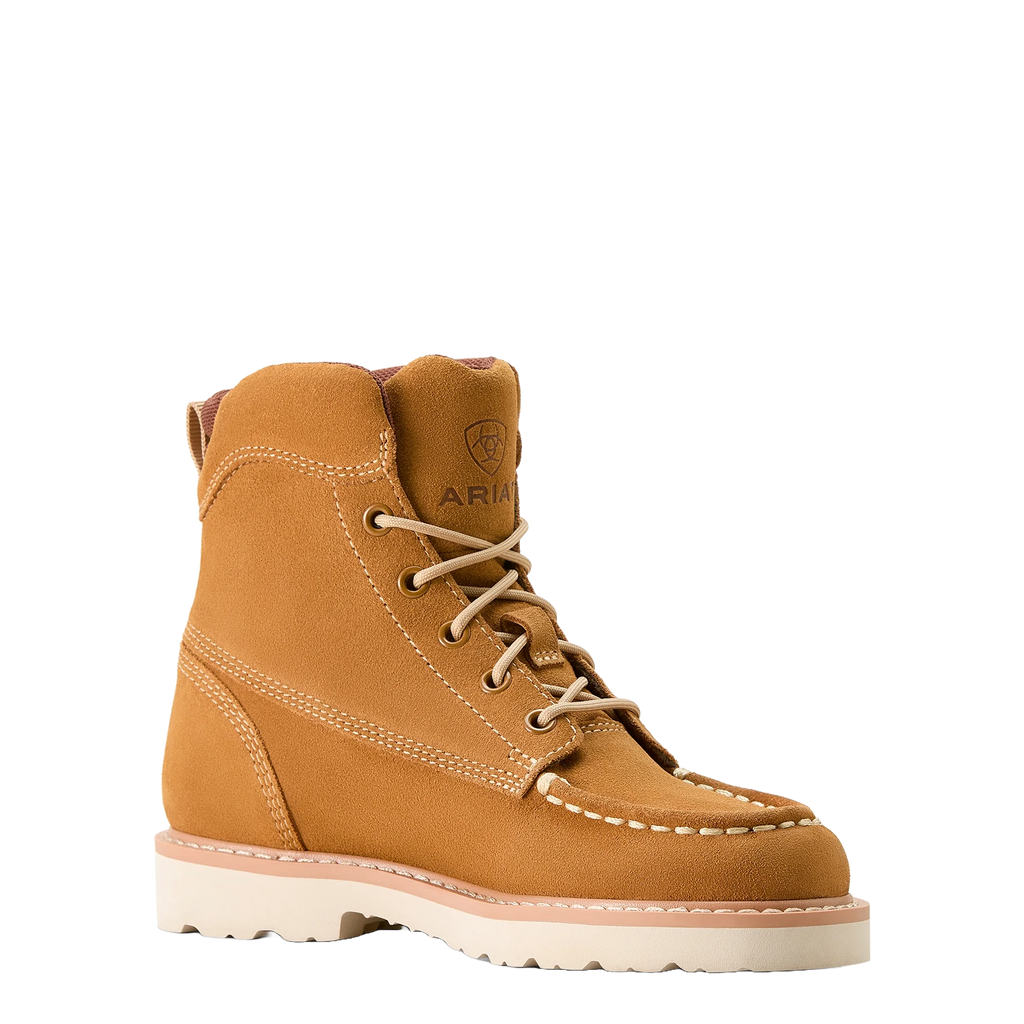 Ariat KIDS Rebar Lift Wheat Suede Lace Up Boot 10053778