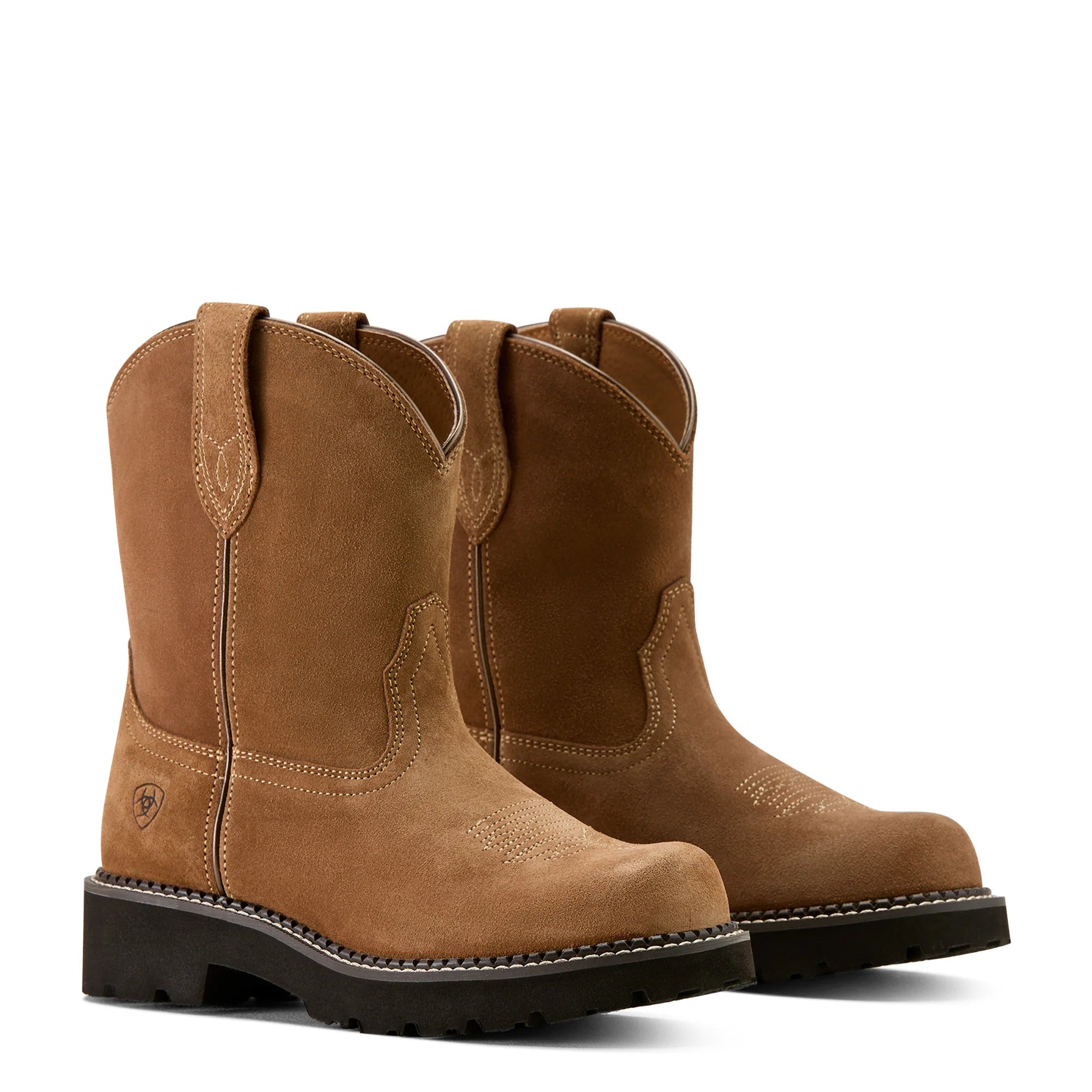 Ariat Ladies Fatbaby Slouch Crushed Peanut Western Boots 10063871