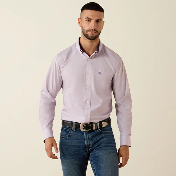MEN'S ARIAT WRINKLE FREE SOLID CLASSIC FIT SHIRT - 10079286