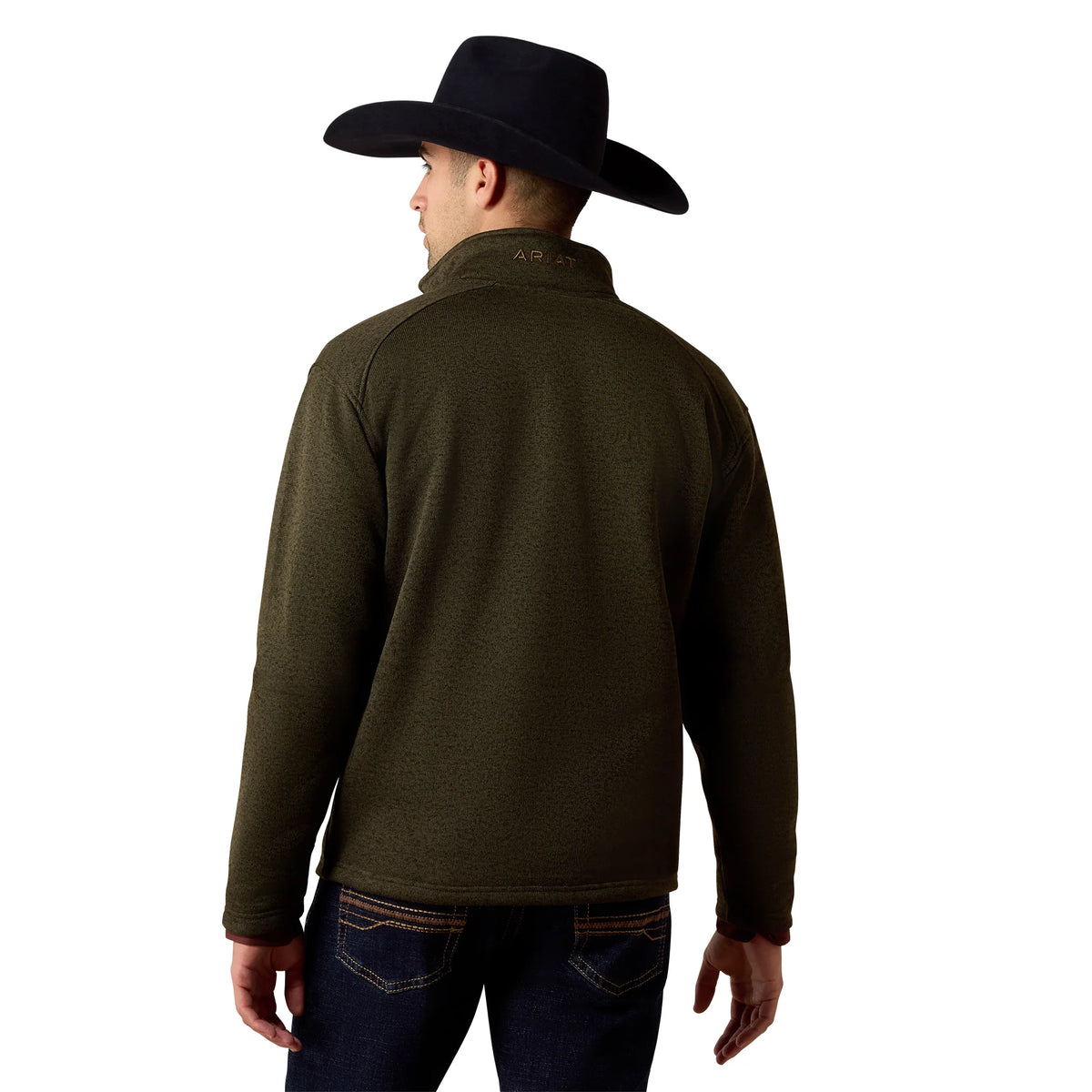 Ariat Men's Caldwall 1/4 Zip Dark Green Sweater 10079650