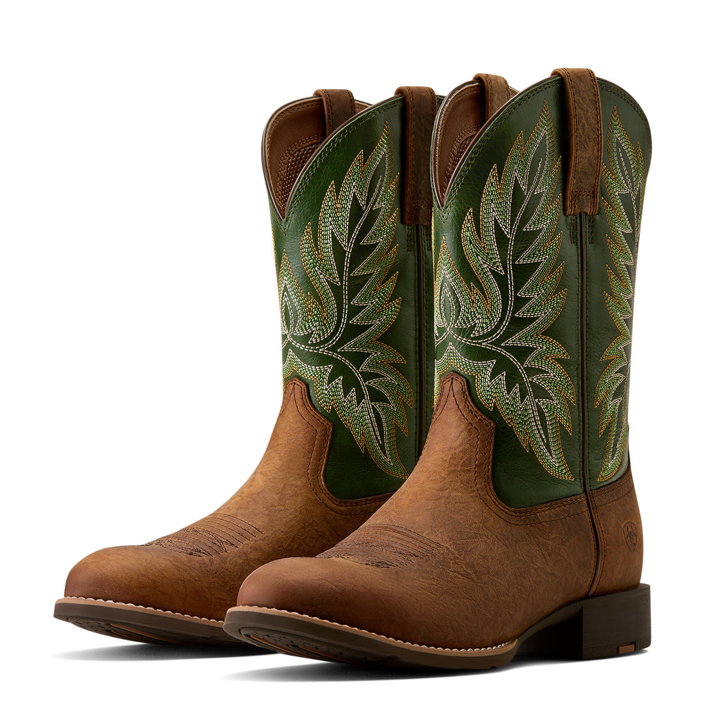ARIAT MEN'S SPORT STOCKMAN PERFORMANCE WESTERN BOOTS  10080533