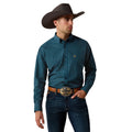 Ariat Men's Lovato Mojolica Blue Geo Print Classic Fit Shirt 10080598