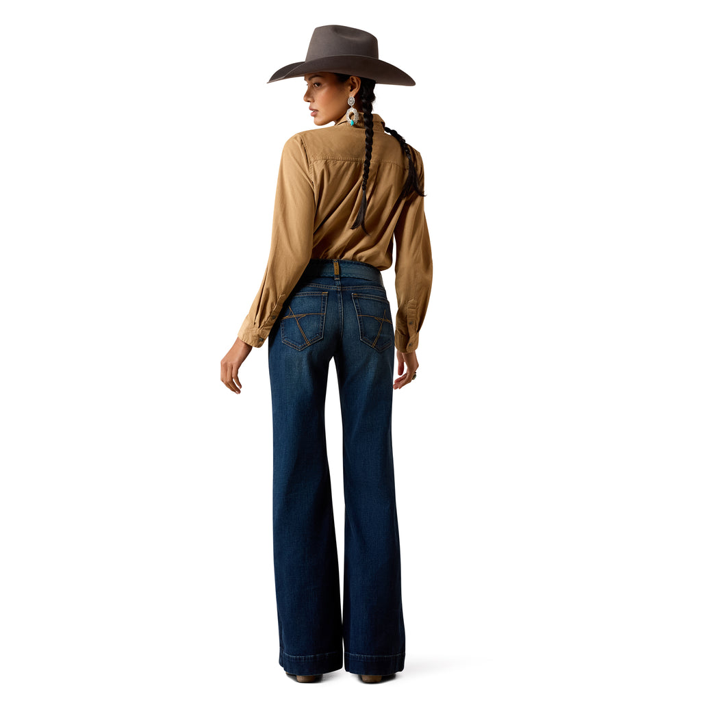 Womens Ariat Perfect Rise Scarlett Wide Leg Jeans 10079122