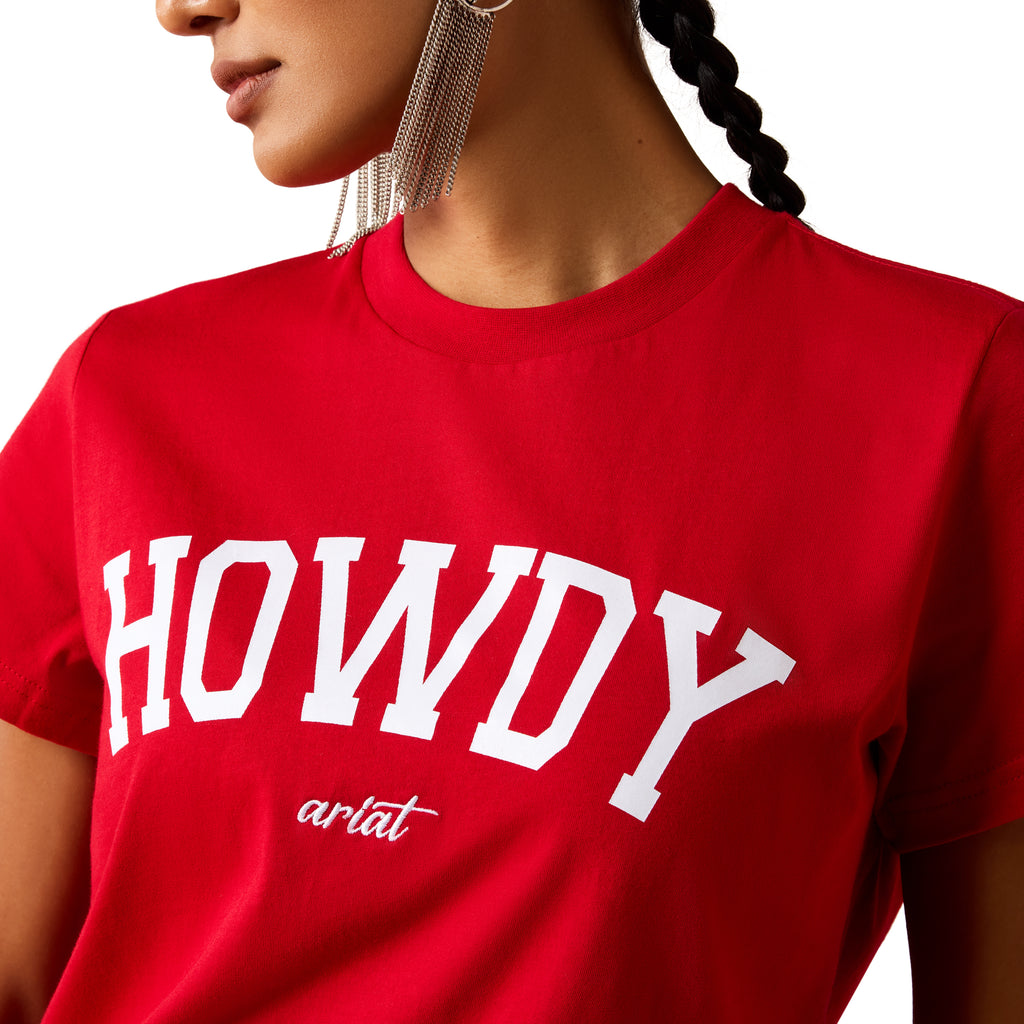 ARIAT RED HOWDY SHIRT 10079904