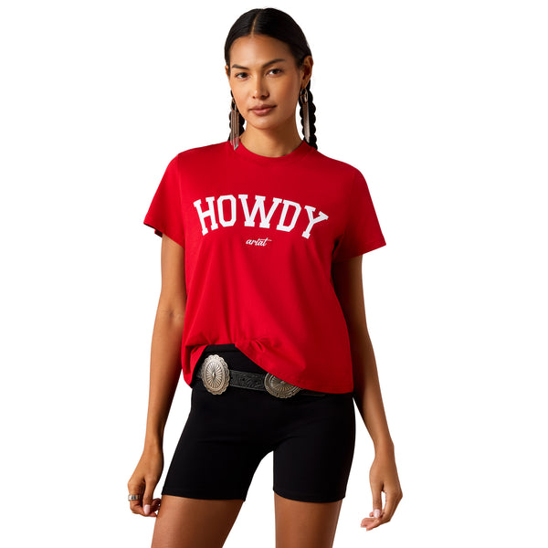 ARIAT RED HOWDY SHIRT 10079904