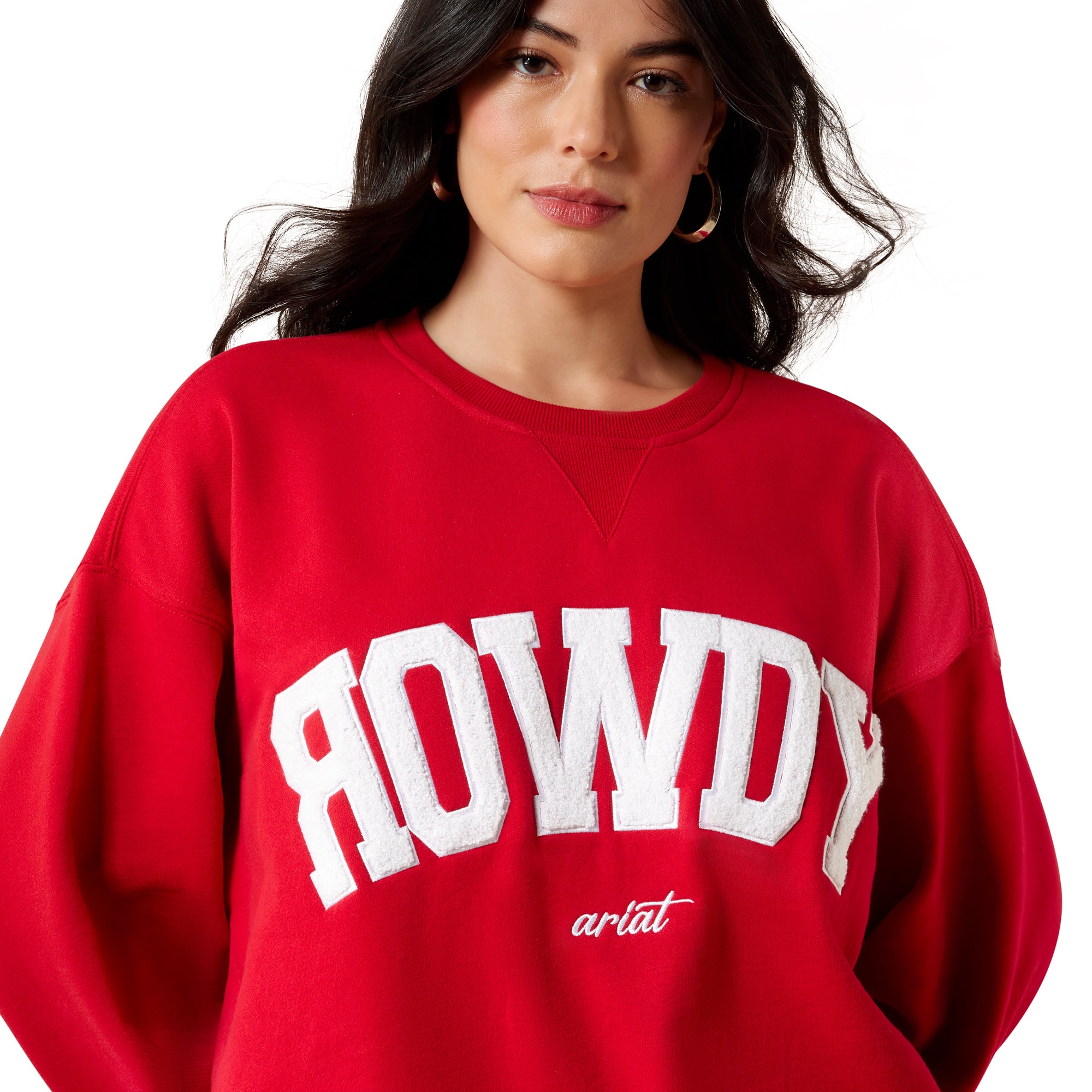 ARIAT RED HOWDY CREWNECK 10079905
