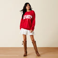 ARIAT RED HOWDY CREWNECK 10079905
