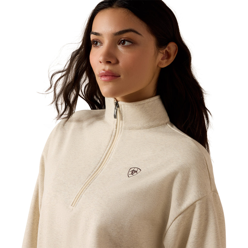 ARIAT 10085379 HOLIDAY 1/2 ZIP SWEATSHIRT LADIES