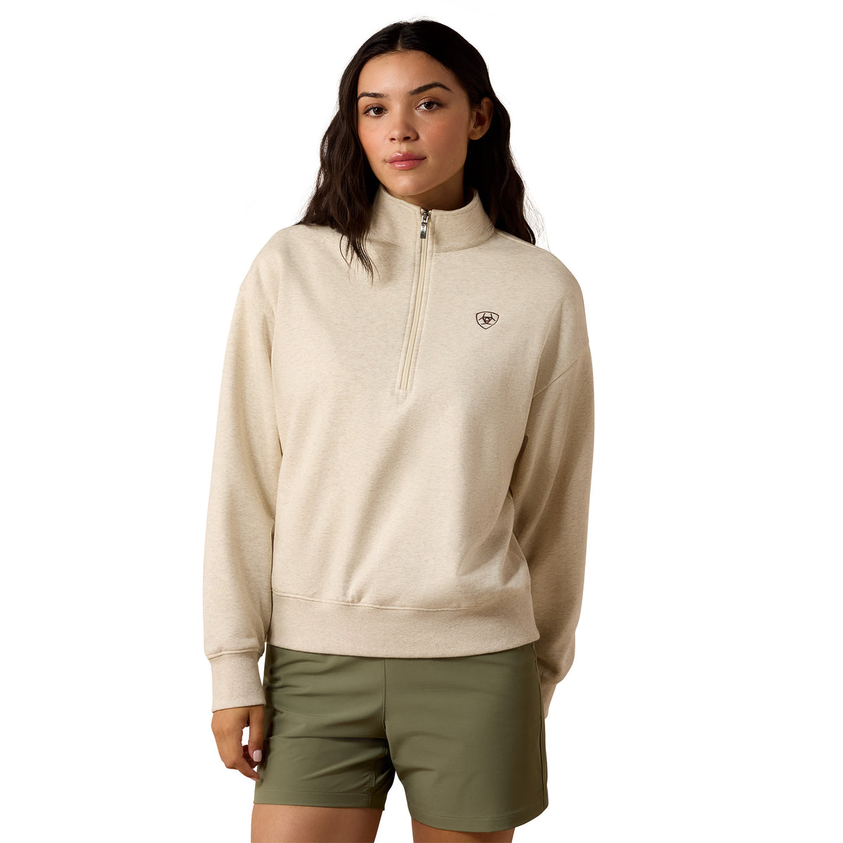 ARIAT 10085379 HOLIDAY 1/2 ZIP SWEATSHIRT LADIES