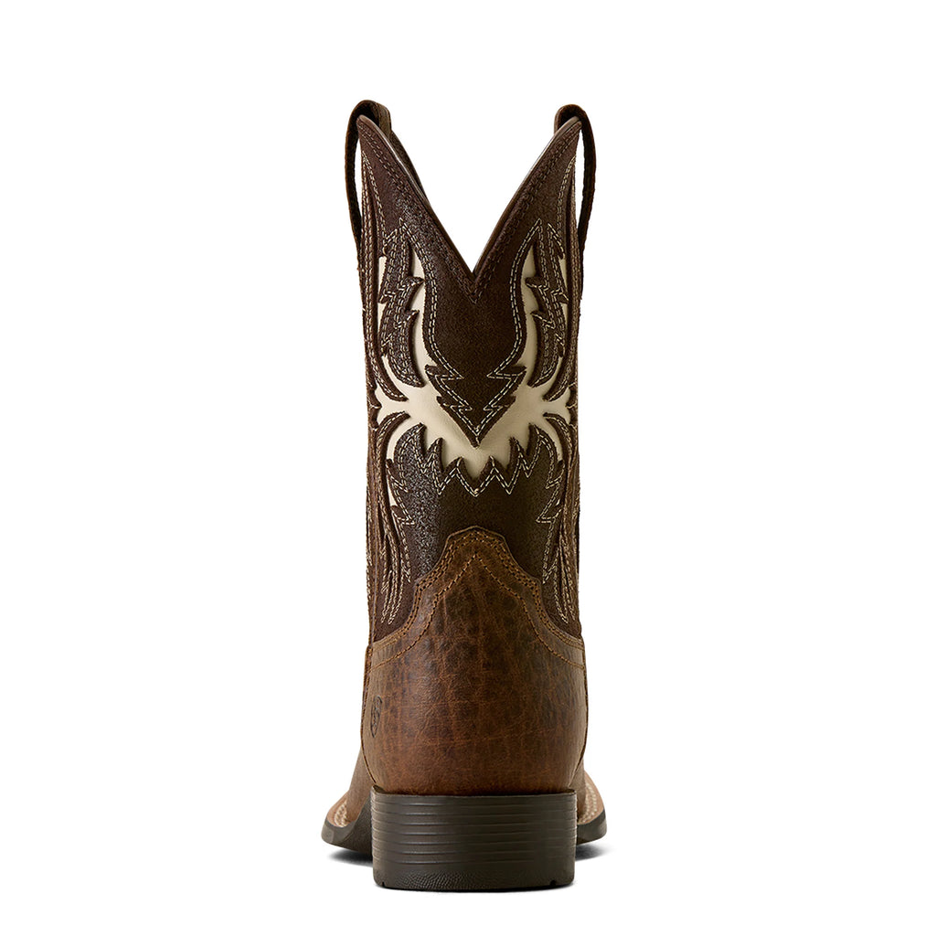 Ariat Youth Driftwood Earth Wide Square Toe Western Boot 10080273