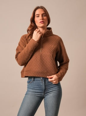 KIMES RANCH WOMEN'S NATURAL RITA 1/4 ZIP PULLOVER